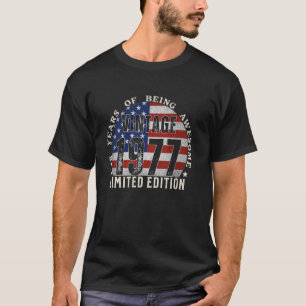 1977 Limited Edition 48-jarige geschenken 48t T-shirt