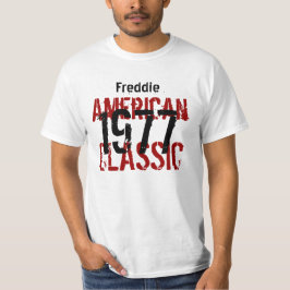 1977 of een jaar Amerikaanse Classic Birthday Gift T-shirt