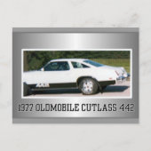1977 Olds 442 Briefkaart (Voorkant)