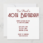 1977 Retro Stripe Zon 50e Verjaardag Kaart (Achterkant)