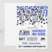 1977 Uitnodiging tot hereniging van de middelbare  (Voorkant / Achterkant)