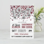 1977 Uitnodiging tot hereniging van de middelbare  (Staand voorkant)