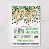 1977 Uitnodiging tot hereniging van de middelbare  (Voorkant)