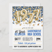 1977 Uitnodiging tot hereniging van de middelbare  (Voorkant)