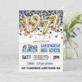 1977 Uitnodiging tot hereniging van de middelbare  (Staand voorkant)