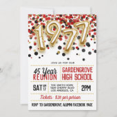 1977 Uitnodiging tot hereniging van de middelbare  (Voorkant)