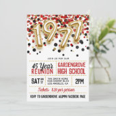 1977 Uitnodiging tot hereniging van de middelbare  (Staand voorkant)