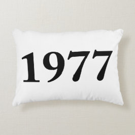 1977 voor verjaardagen, verjaardagen, feestdagen decoratief kussen