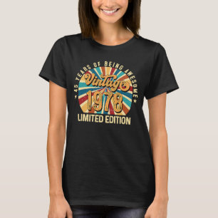 1978 45e verjaardag 45 jaar oud t-shirt