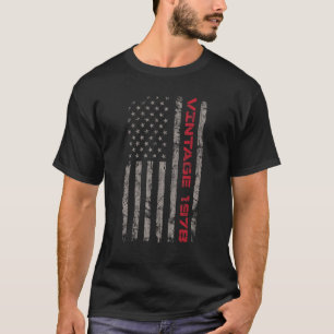  1978 45e verjaardag 45 jaar oude Amerikaanse vlag T-shirt