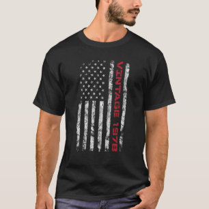 1978 45e verjaardag 45 jaar oude Amerikaanse vlag T-shirt