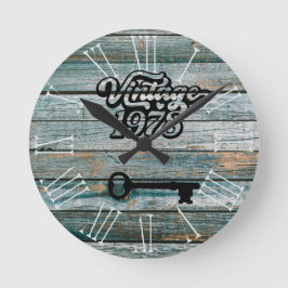 1978  acrylwandklok ronde klok