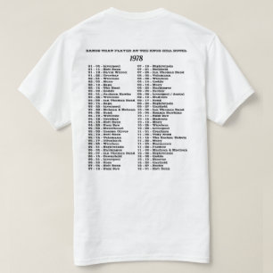 1978 - BANDEN DIE DE KNOB HILL HOTEL SPELDEN T-SHIRT