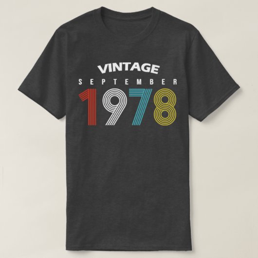 1978 Birthday Gif T-shirt (Design voorkant)