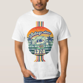 1978  Cassettebandje Retro 47e verjaardag T-shirt