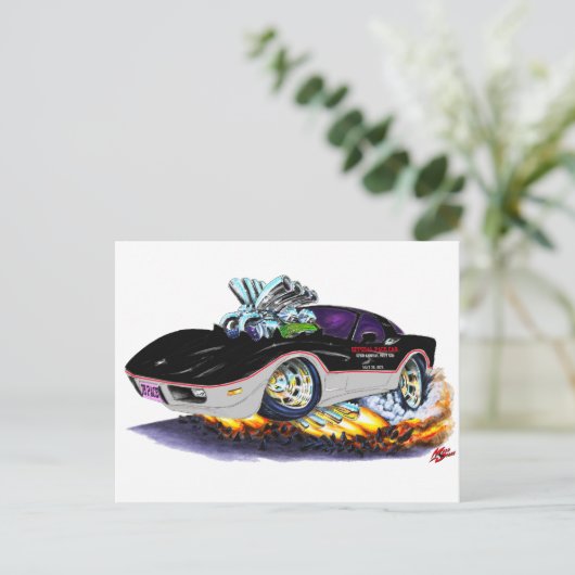 1978 Corvette Indy Pace Car. Briefkaart (Staand voorkant)