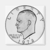1978 Dollar, Eisenhower, producten Magneet (Voorkant)