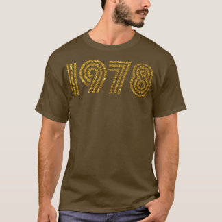 1978 Geboortejaar Glitter Effect T-shirt