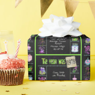 1978 Geboortejaar Trivia Cadeaupapier