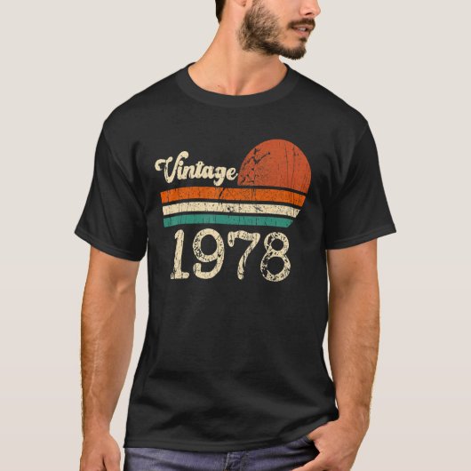 1978, gemaakt in 1978 45e verjaardag 45 t-shirt (Voorkant)