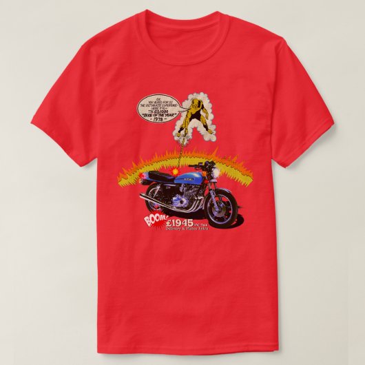 1978 GS 1000  Magazine adverteren T-shirt (Design voorkant)