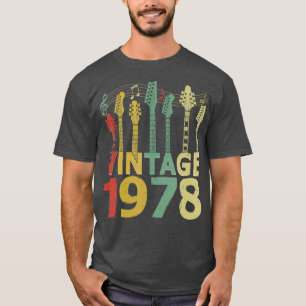  1978 Guitarist Guitar Lovers Gifts 42nd T-shirt