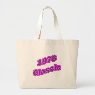 1978 Klassiek Paars Grote Tote Bag