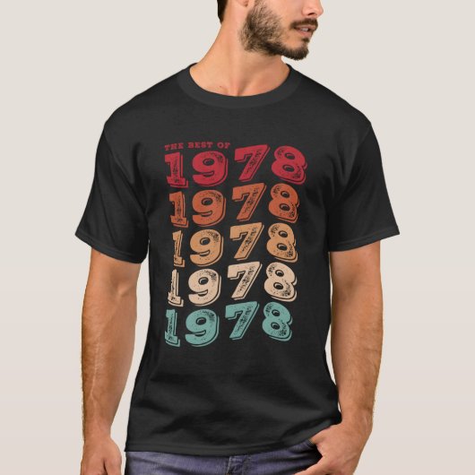 1978 Legende voor 45 45th T-shirt (Voorkant)
