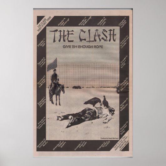 1978 Poster CLASH SIOUXSIE and the Banshees (Voorkant)