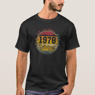 1978  Retro 43rd Birthday Gift 43 jaar oud T-shirt