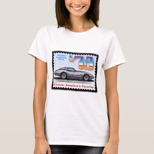 1978 Silver Jubileum Edition Corvette T-shirt (Voorkant)