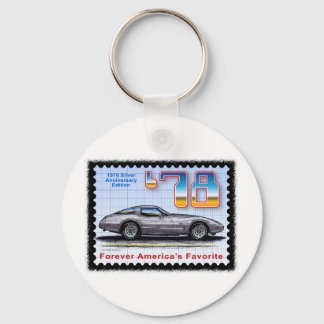 1978 Silver Jubileum Special Edition Corvette Sleutelhanger