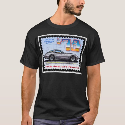 1978 Silver Jubileum Special Edition Corvette T-shirt (Voorkant)