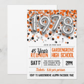 1978 Uitnodiging tot hereniging van de middelbare  (Voorkant / Achterkant)