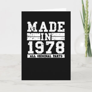 1978 Verjaardag  Gezegde Kaart
