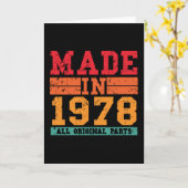 1978 Verjaardag  Gezegde Kaart (Gele Bloem)