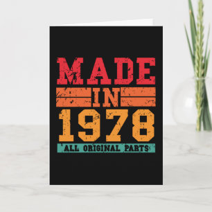 1978 Verjaardag  Gezegde Kaart