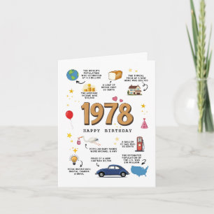 1978 Verjaardag Kaart voor man en vrouw