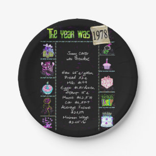 1978 Verjaardag Trivia Feiten Papier Bord