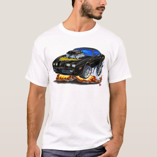 1979-1981 Trans Am Black-Gold-auto T-shirt (Voorkant)