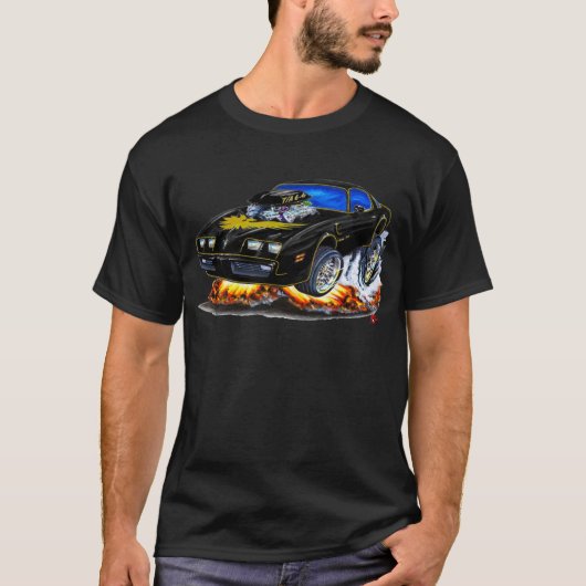 1979-1981 Trans Am Black-Gold-auto T-shirt (Voorkant)