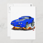 1979-1981 Trans Am Blue-Grey Briefkaart (Voorkant / Achterkant)