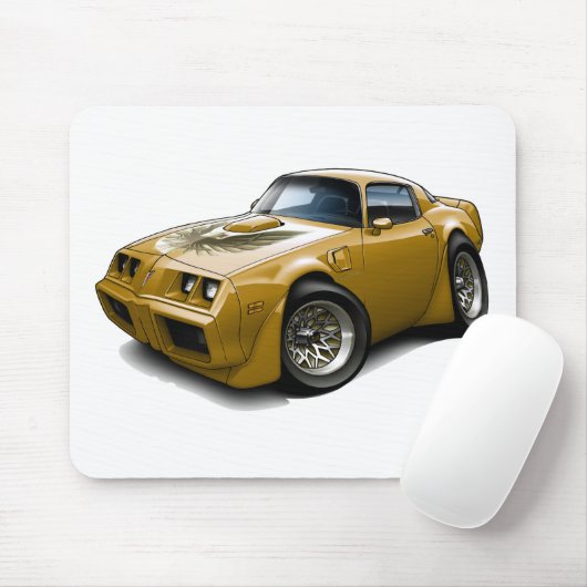 1979-1981 Trans Am Gold Car Muismat (Met muis)