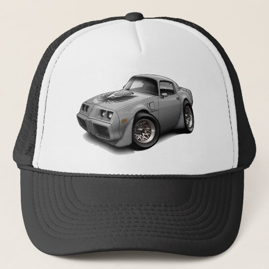 1979-1981 Trans-AM grijze auto Trucker Pet (Voorkant)