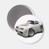1979-1981 Trans-Am Witte wagen Magneet (Voorkant / Achterkant)