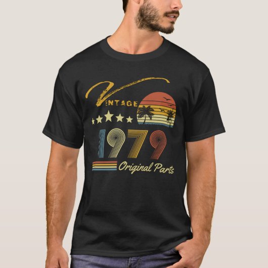 1979 42e verjaardag 42 jaar oud t-shirt (Voorkant)