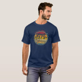 1979 43rd Birthday Gift 43 jaar oude retro T-shirt (Voorkant volledig)