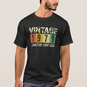 1979 43Rd Birthday Gift Mannen Vrouwen 43 jaar T-shirt
