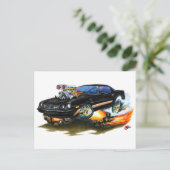 1979-81 Camaro Z28 zwarte-Gold-auto Briefkaart (Staand voorkant)