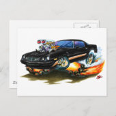 1979-81 Camaro Z28 zwarte-Gold-auto Briefkaart (Voorkant / Achterkant)